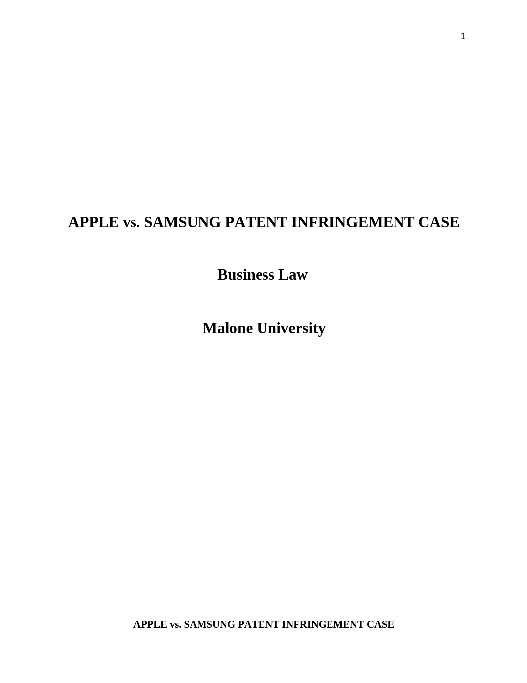 Writting 2 - APPLE vs. SAMSUNG PATENT INFRINGEMENT CASE - Paper_dbygym4ji6q_page1