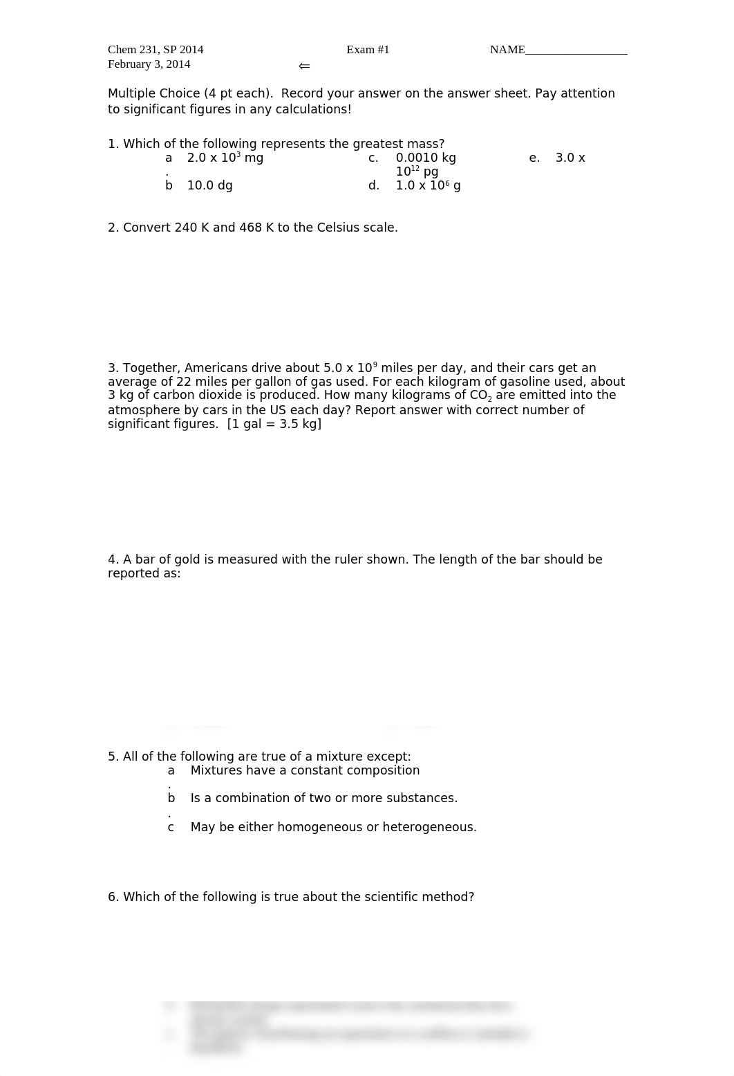 Chem 231 Exam 1 SP 2014 Version 1_dbyp9ishjuc_page1