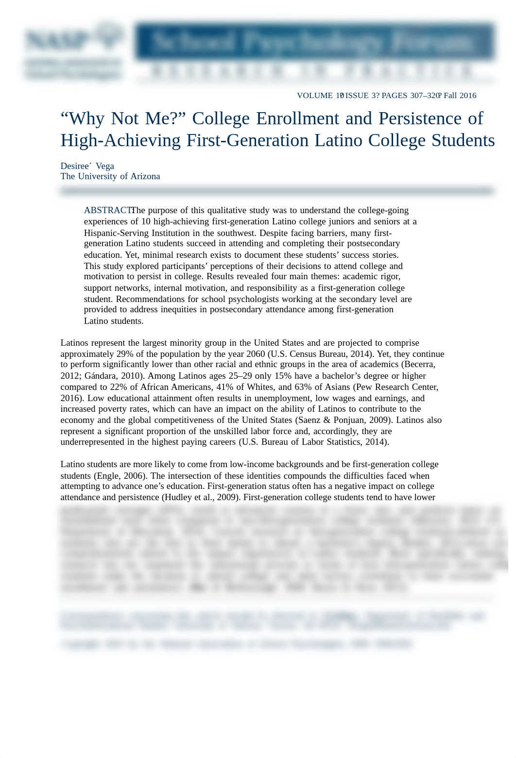 Why Not Me - College Enrollment and Persistence of High-Achieving First-Generation Latino College St_dbyqeigvdea_page2