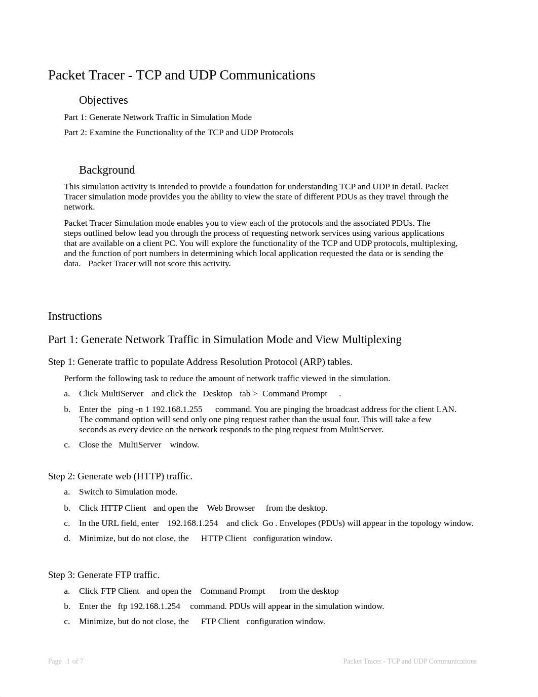 14.8.1 Packet Tracer - TCP and UDP Communications - completed.docx_dbyr0kdx30s_page1