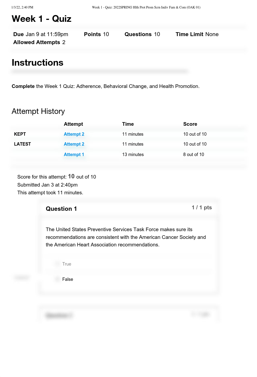 Week 1 - Quiz_ 2022SPRING Hlth Prot Prom Scrn Indiv Fam & Com (OAK 01)_2.pdf_dbyto1b76em_page1