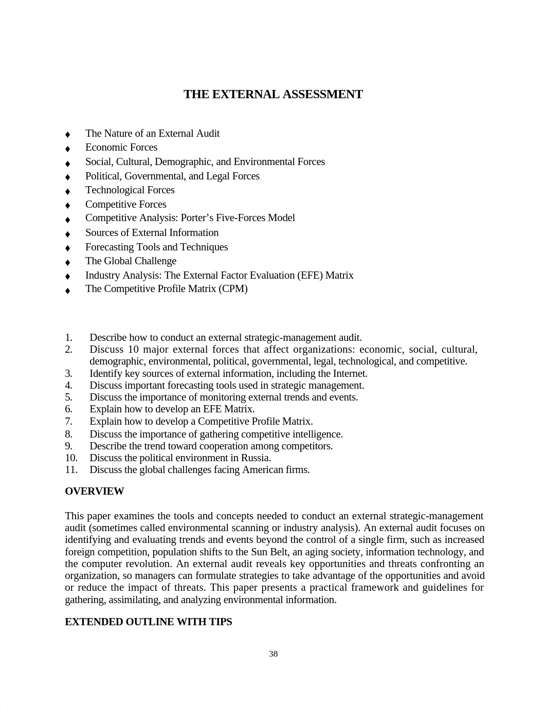 CIPS External Factor Evaluation EFE and Competitive Profile Matrix CPM Planning_dbyzuev8w15_page1