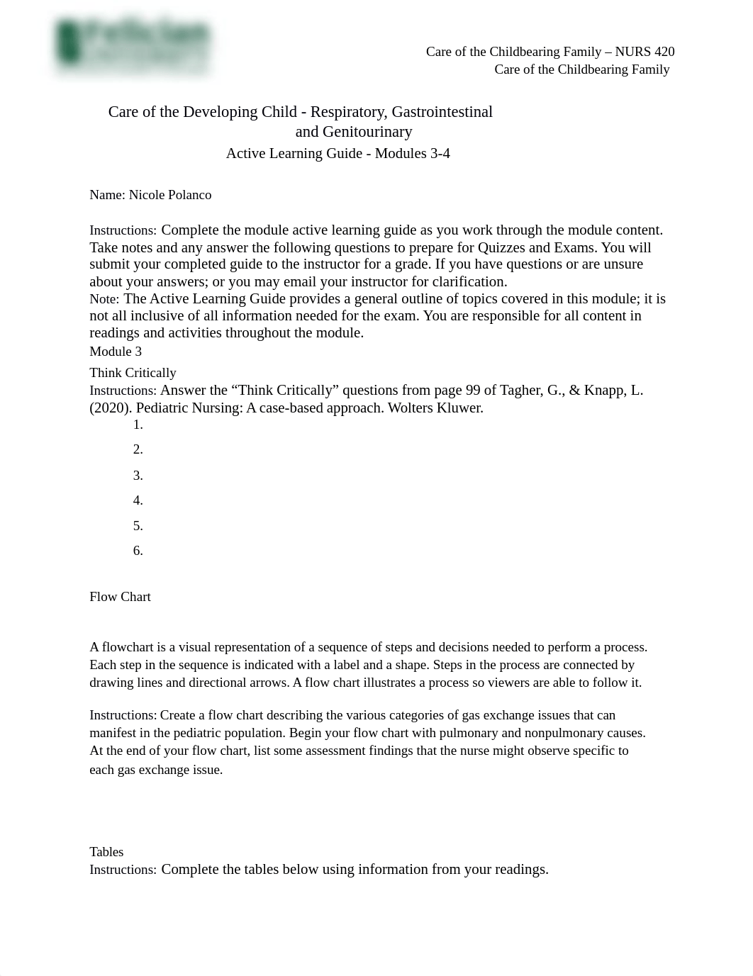 Care of the Developing Child - Respiratory, Gastrointestinal, Genitourinary, Hematologic, and Geneti_dbzax8lvft4_page1