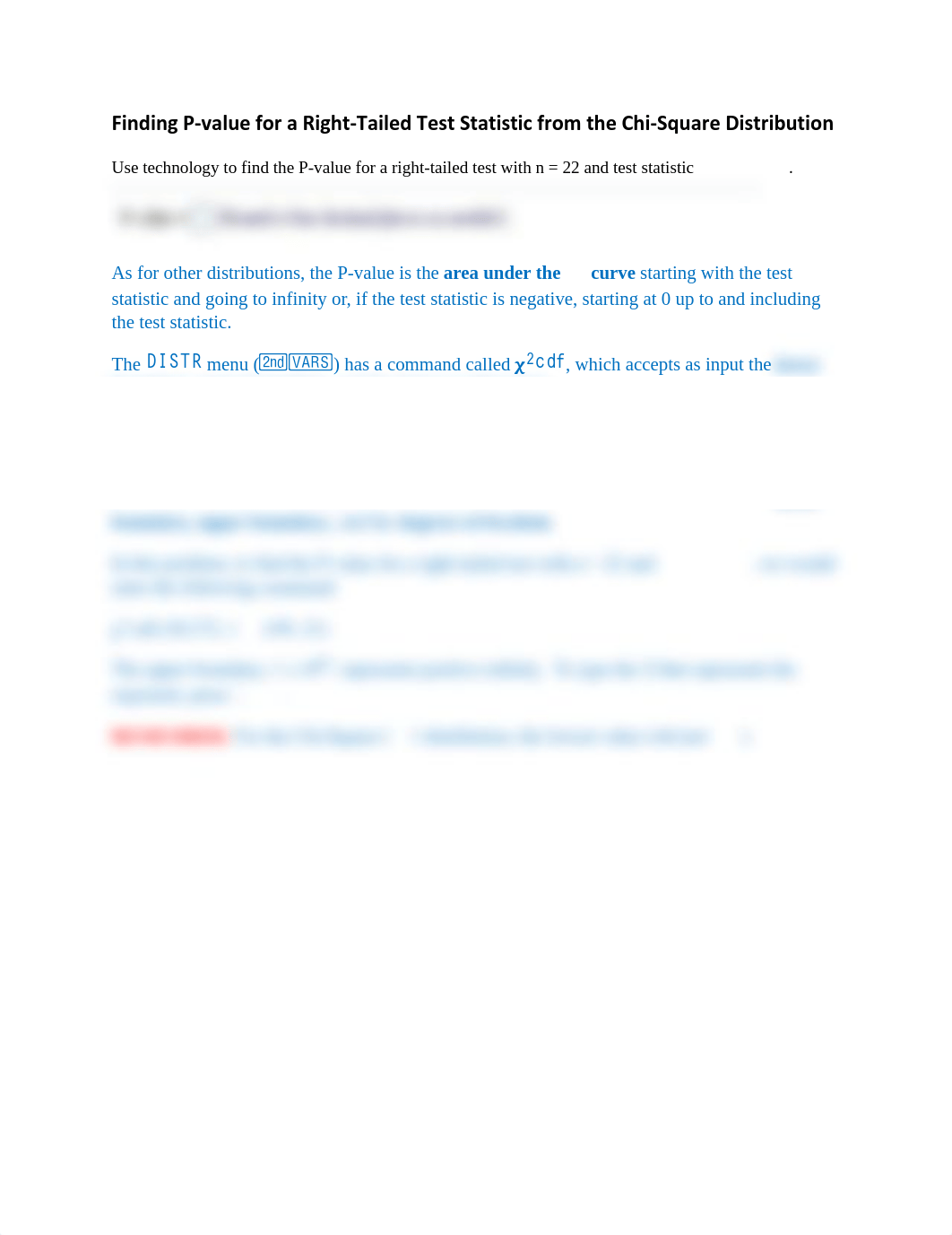 8.2 Finding P-value for a Right-Tailed Test Statistic from the Chi-Square Distribution.pdf_dbzd1g99wp1_page1