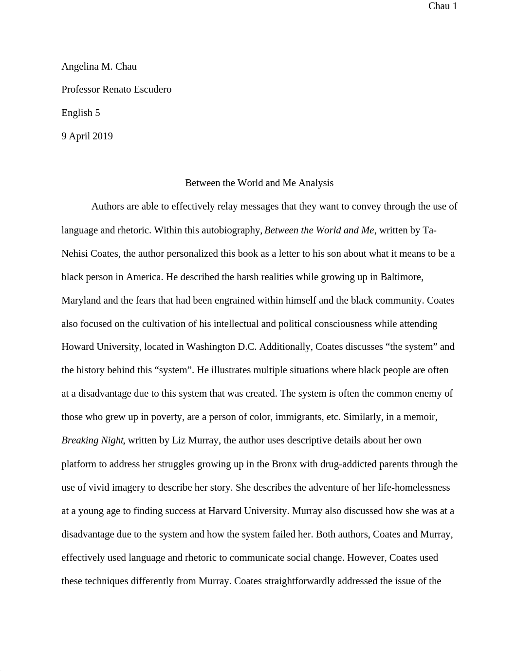 Between the World and Me_ Essay.docx_dbztyhih6dl_page1