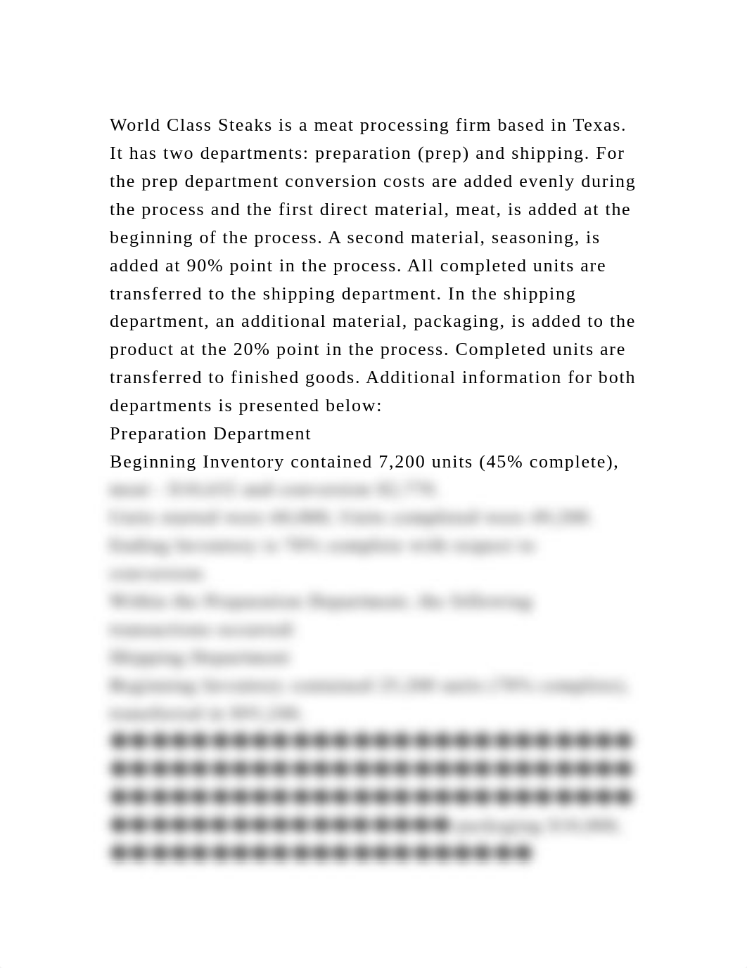 World Class Steaks is a meat processing firm based in Texas. It has .docx_dc01cfkosdb_page2