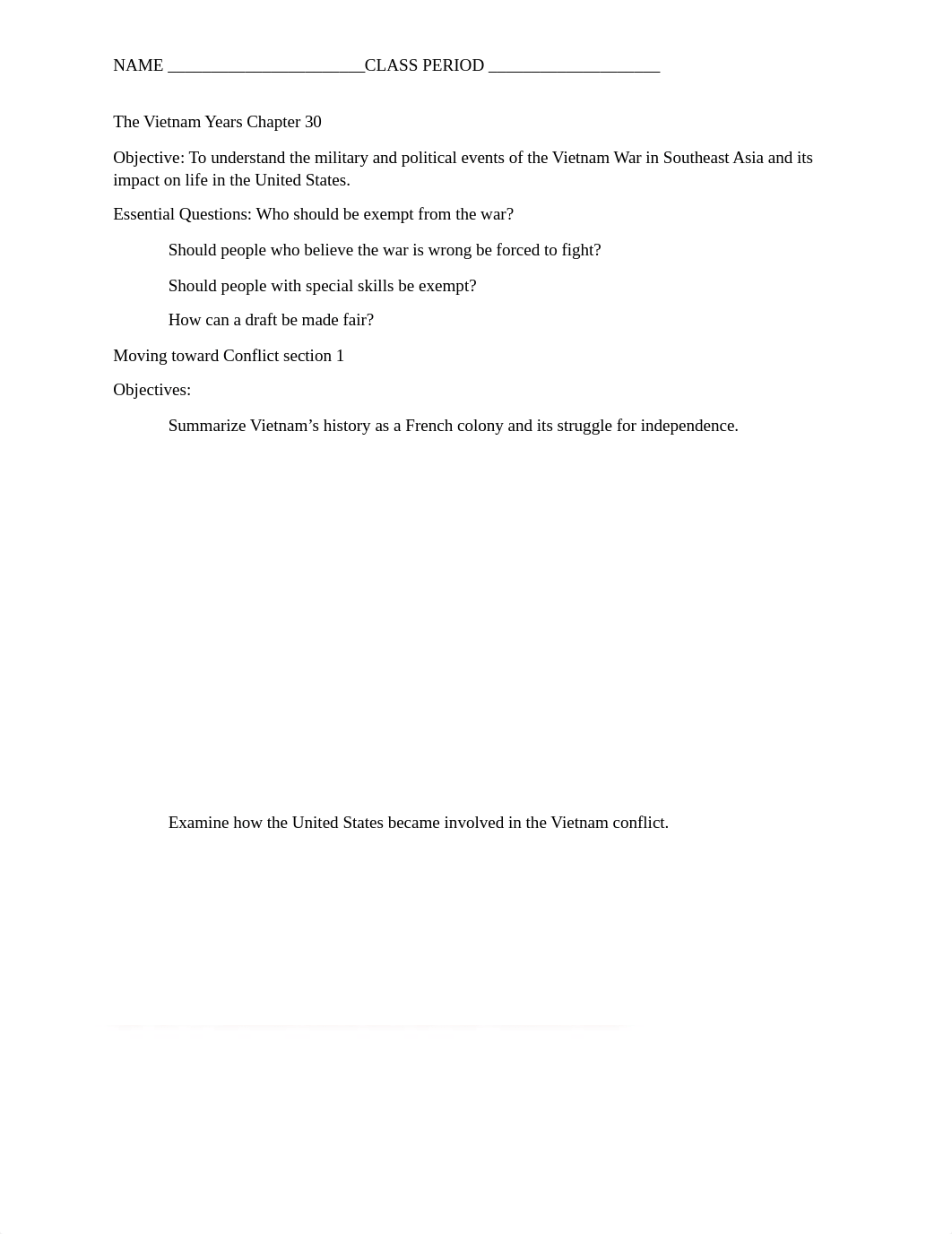 Chapter 30 Guided Notes KEY The Vietnam Years.docx_dc08gi7mrw0_page1