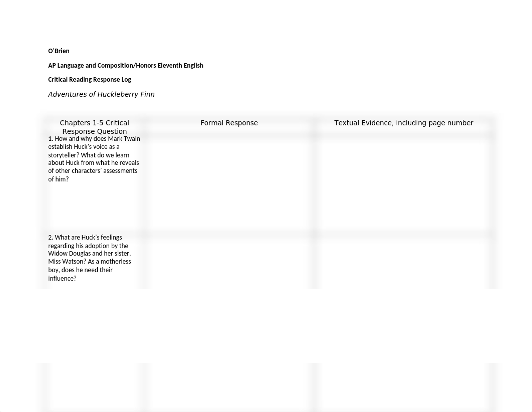 Huck Finn Critical Response Log Fall 2018.docx_dc0f8ywdxiq_page1