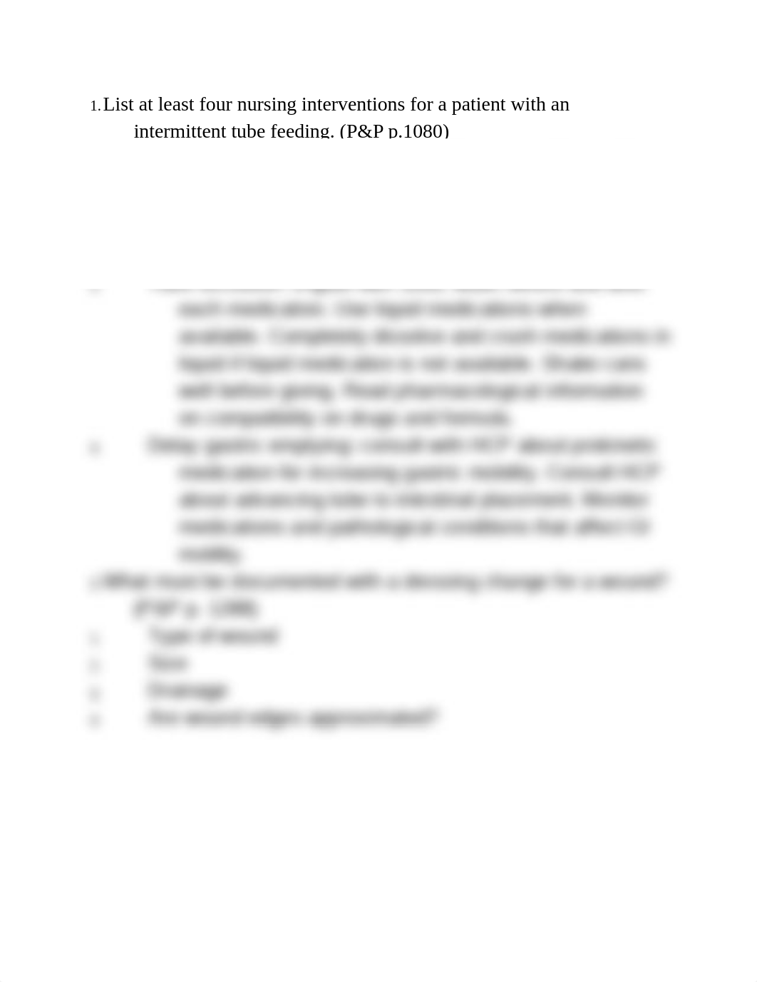 List at least four nursing interventions for a patient with an intermittent tube feeding..rtf_dc0jrygonqo_page1