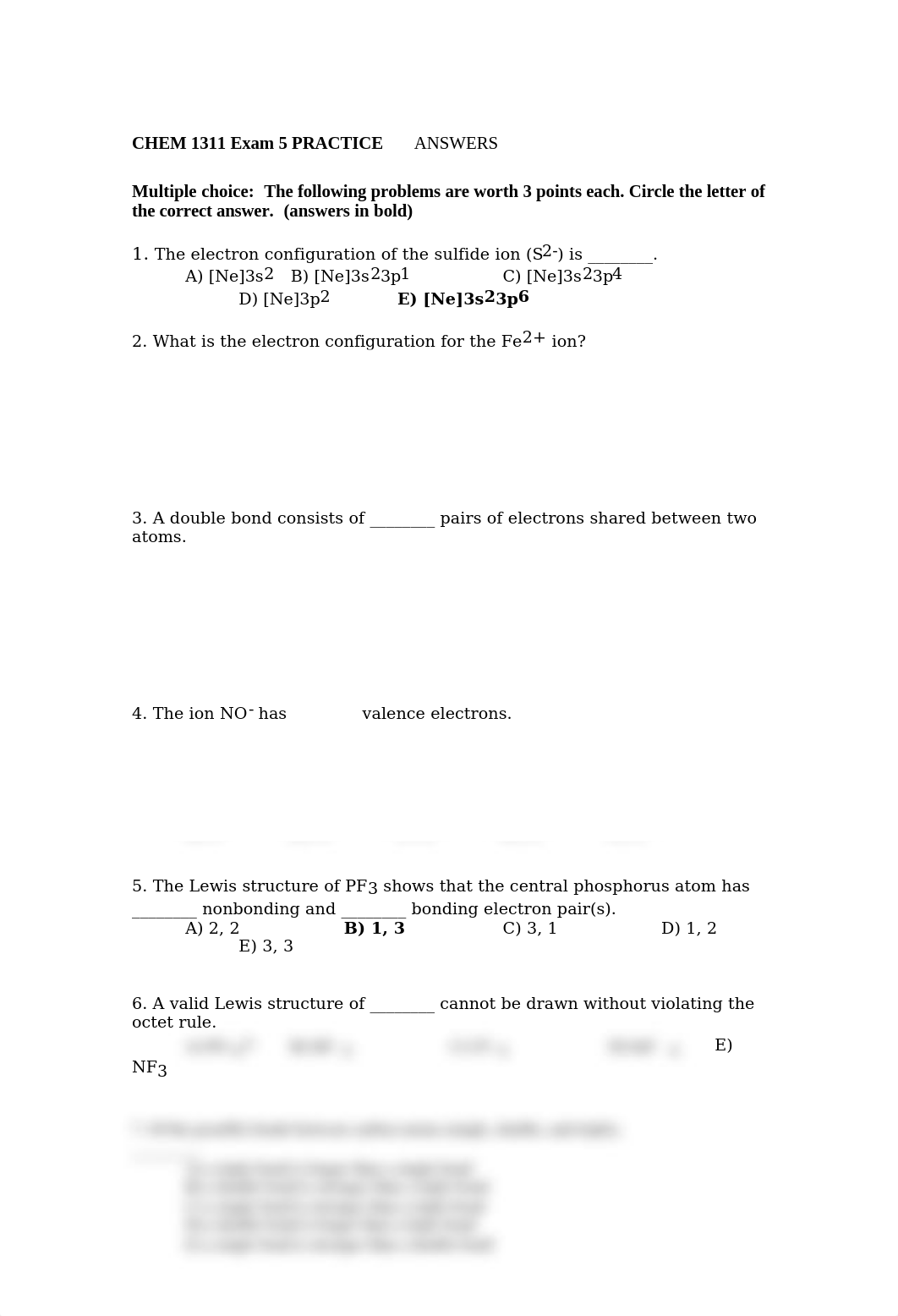 CHEM 1311 Exam 5 practice answers(1).doc_dc0s80el7cb_page1