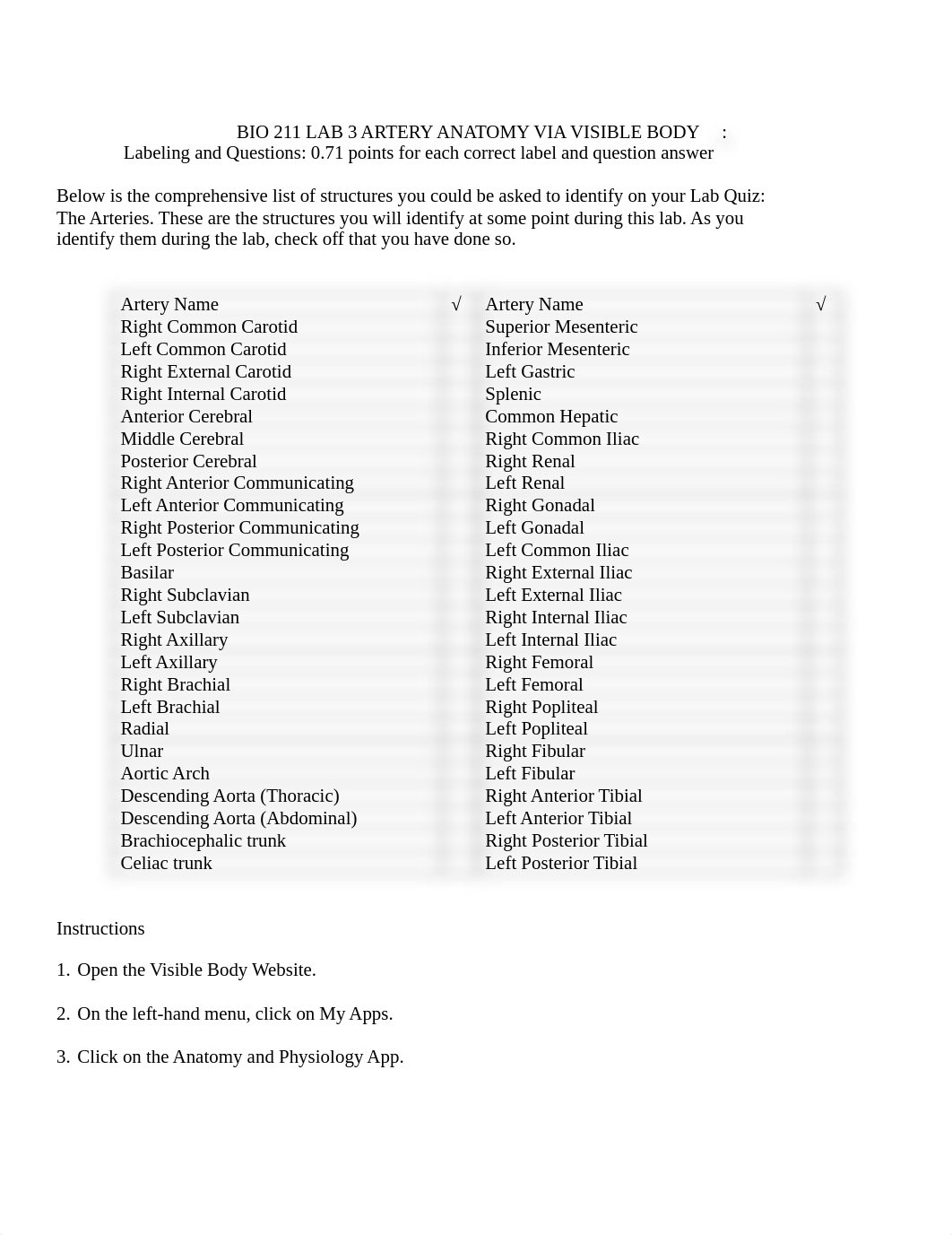 BIO 211 Lab 3 Artery Anatomy Via Visible Body SP2022 FINAL (1).pdf_dc0twpclnv4_page1