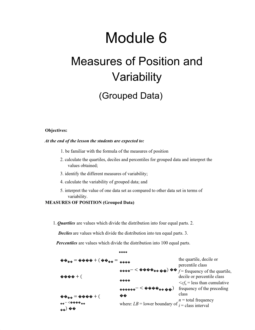 Module 6-Measures of Position _ Variability (Grouped)Business.pdf_dc14ep6soth_page1