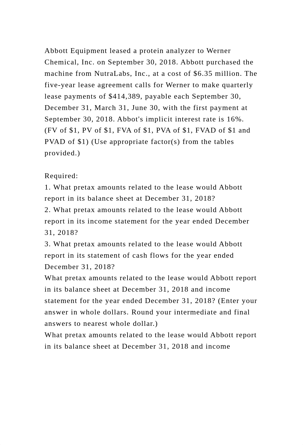 Abbott Equipment leased a protein analyzer to Werner Chemical, Inc. .docx_dc16uv5dddf_page2