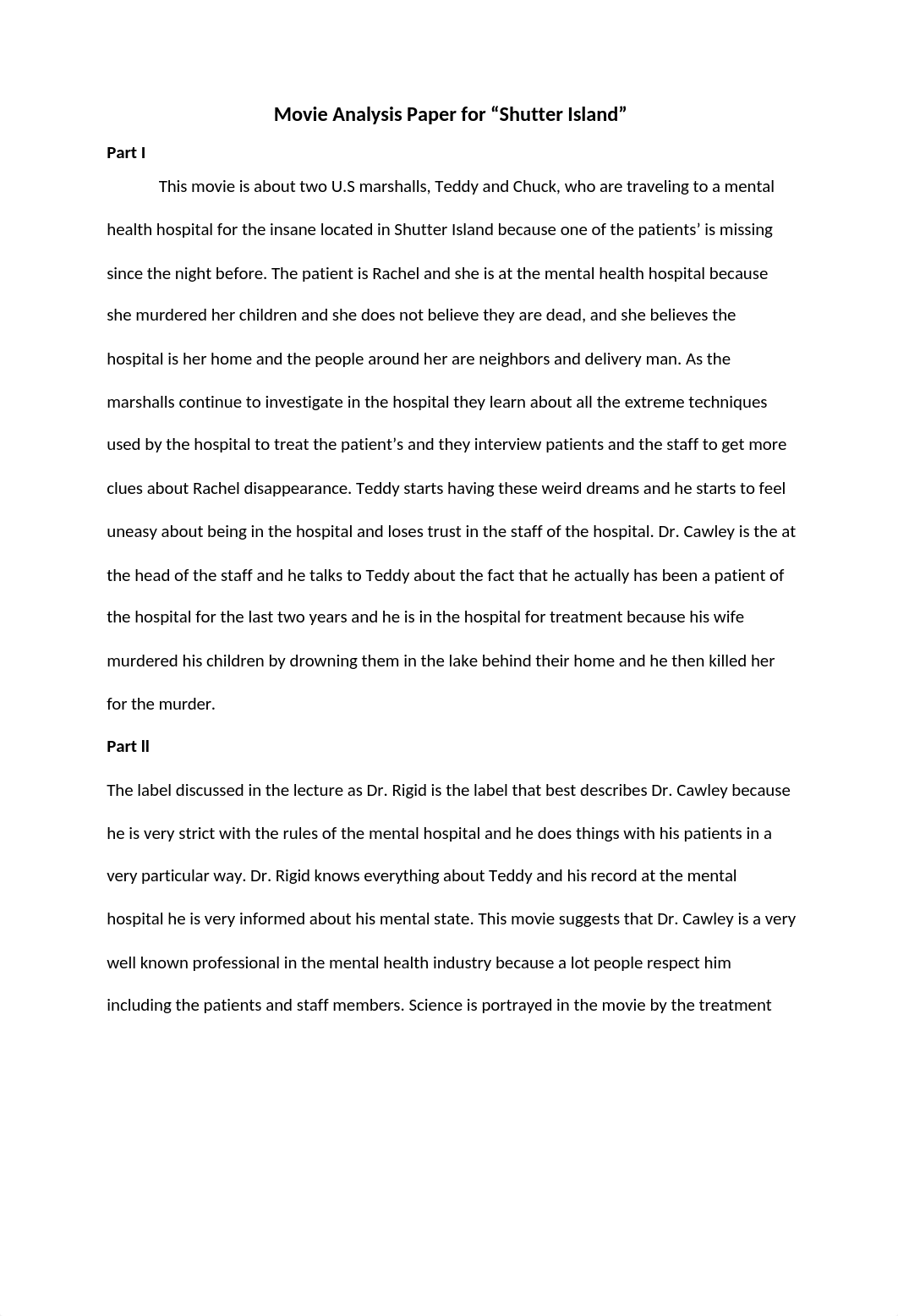 Movie Analysis Paper Shutter Island.docx_dc1ftagkhhm_page1