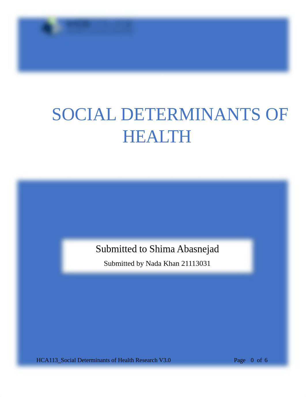 HCA113.Assignment2.Social Determinants of Health Research-v3.docx_dc1u9cfccd3_page1