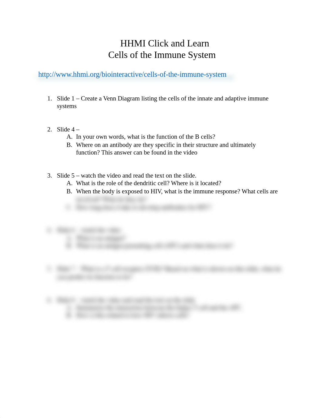 HHMI Click and Learn - cells of the immune system.docx_dc1x2elpg18_page1
