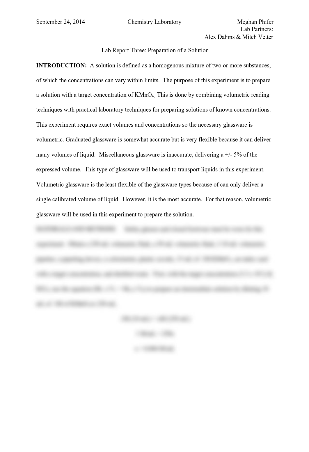 Preparation of a Solution Lab Report_dc2b6wh7iqb_page1