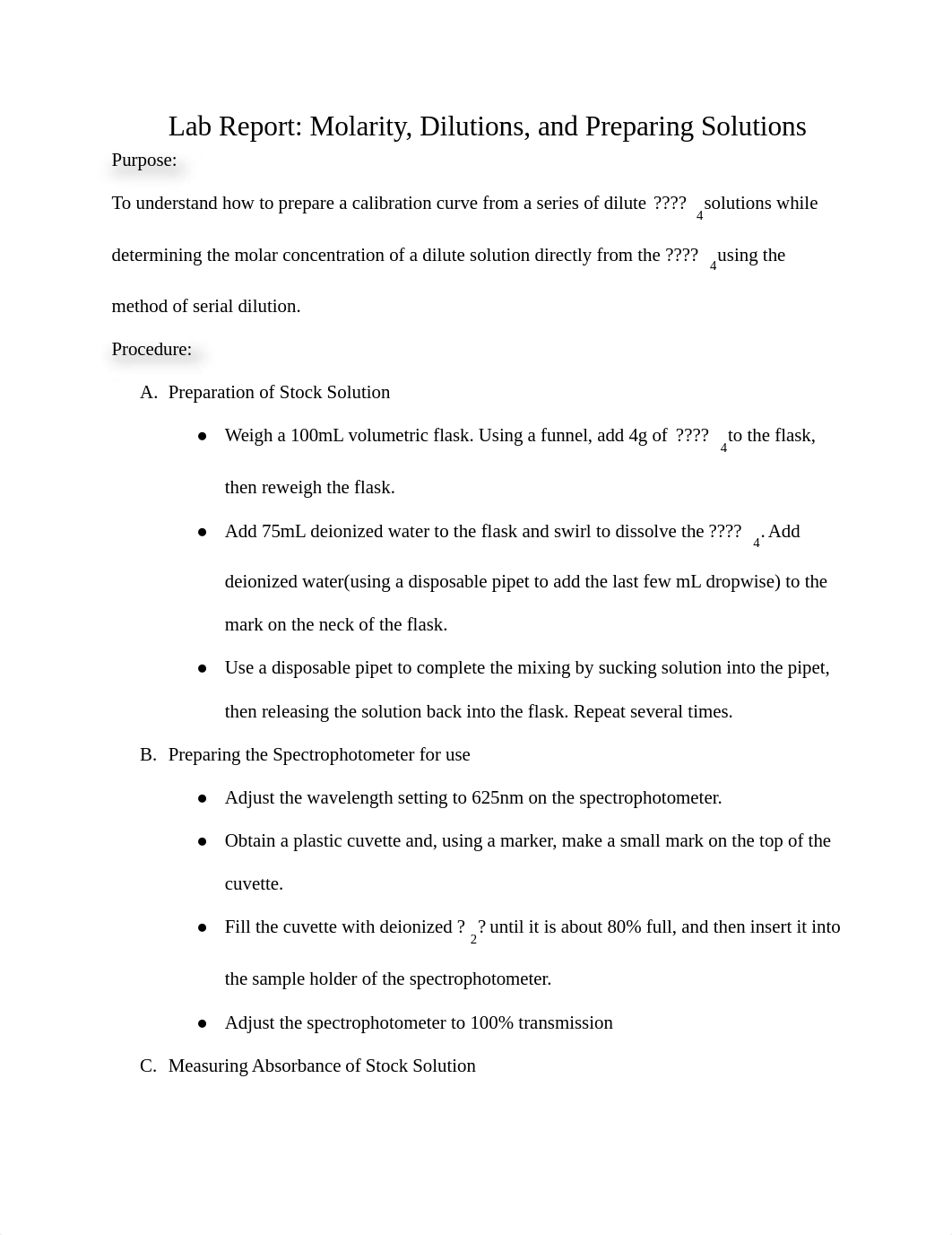 Lab Report_ Molarity, Dilutions, and Preparing Solutions.pdf_dc2k7dzglj0_page1