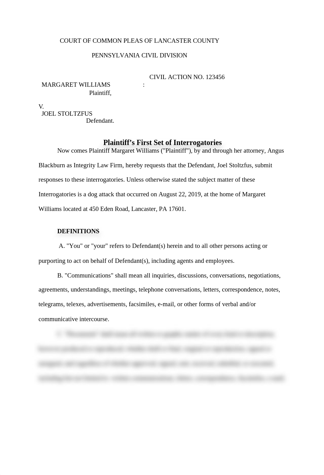 Plaintiff's First Set of Interrogatories - USE THIS ONE.docx_dc2w1eocl1y_page1