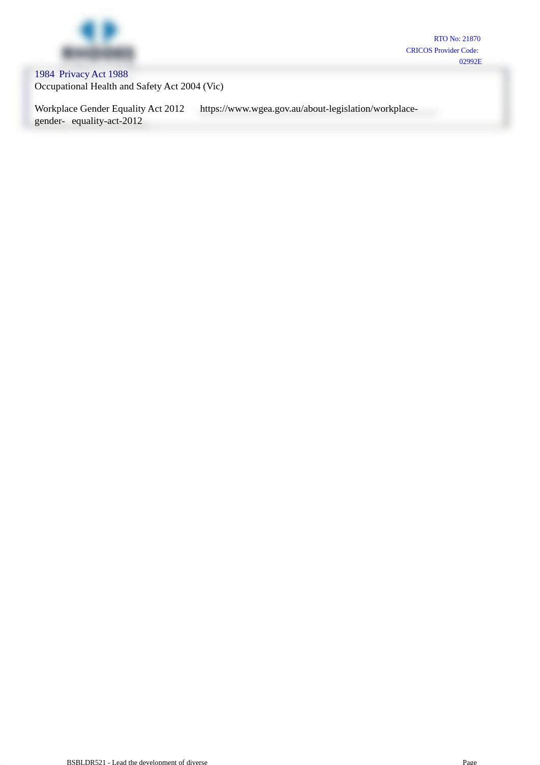 (Complete_Answer)SA Tool - BSBLDR521 - Lead the development of diverse workforces - v July 2022.docx_dc31674fvf5_page4