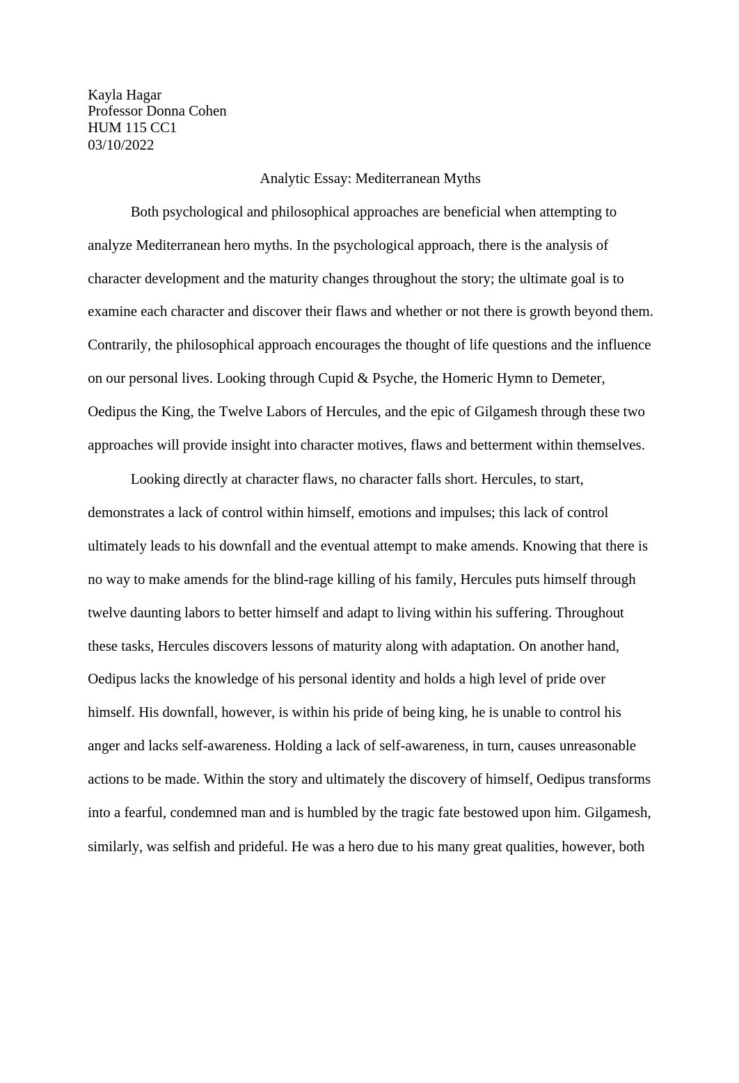 Hagar Analytic Essay Mediterranean Myths.docx_dc31obbfl9a_page1