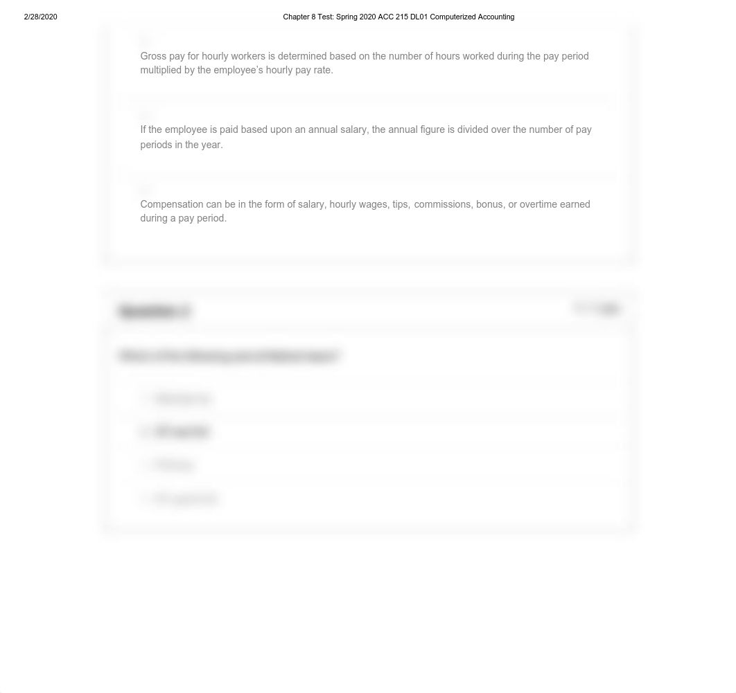 Chapter 8 Test_ Spring 2020 ACC 215 DL01 Computerized Accounting.pdf_dc34fm797g1_page2