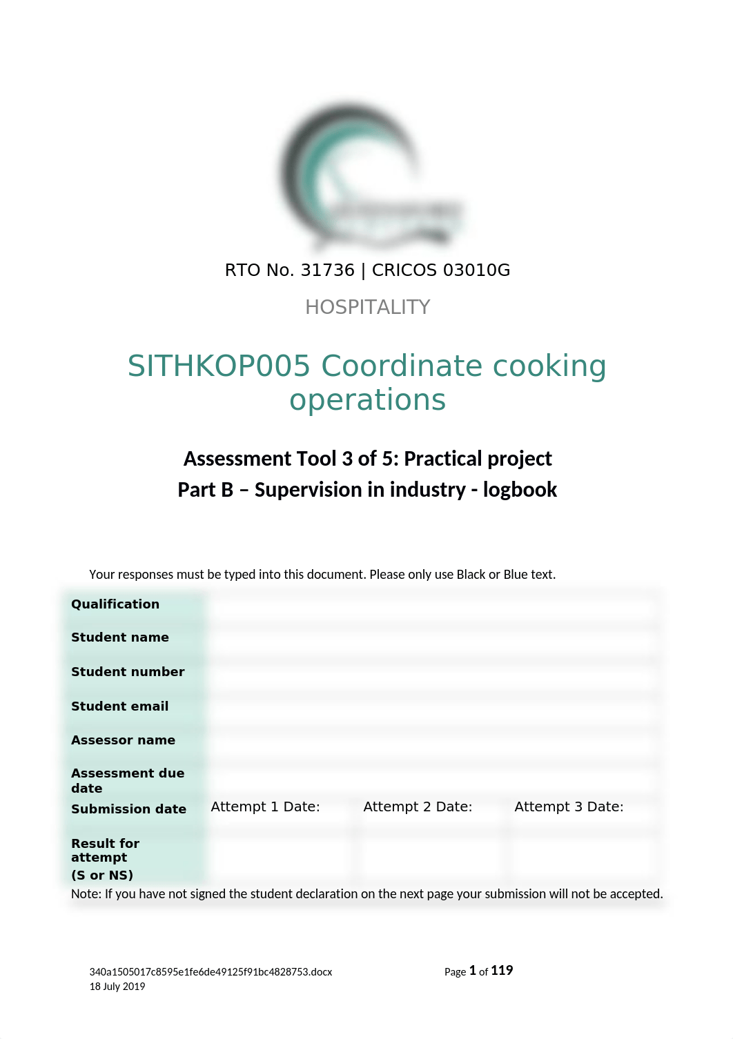 ACA_HOSP_SITHKOP005_AT3B of 5_Supervision in industry - logbook__V2.0_JK.docx_dc36jbgtm4y_page1