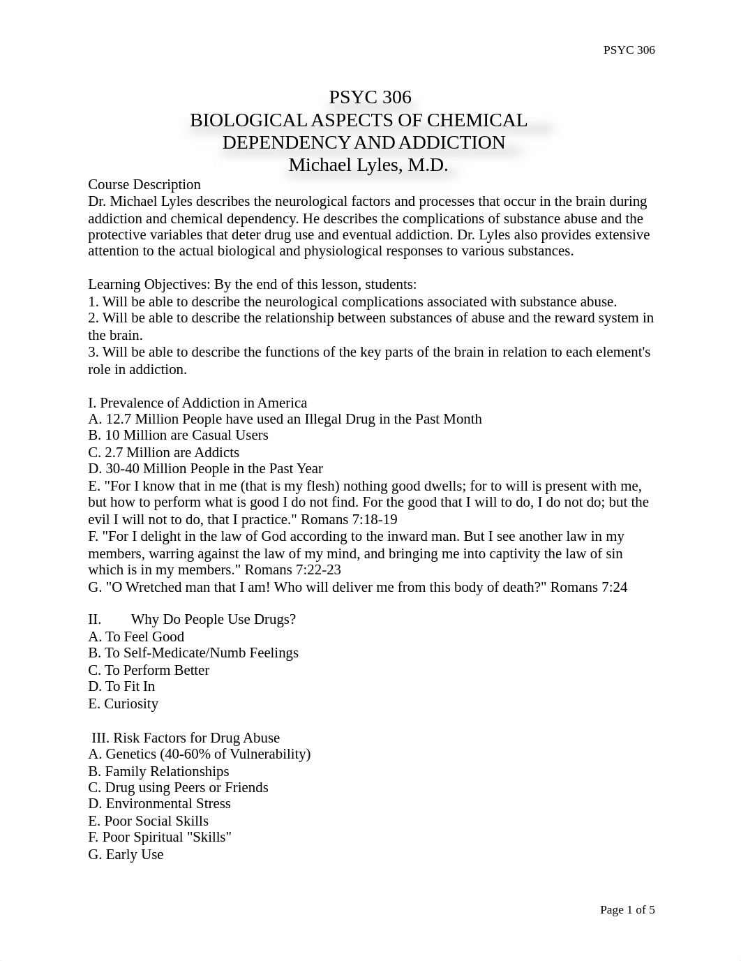 PSYC 306 BIOLOGICAL ASPECTS OF CHEMICAL DEPENDENCY AND ADDICTION(1)_dc385wklyd2_page1