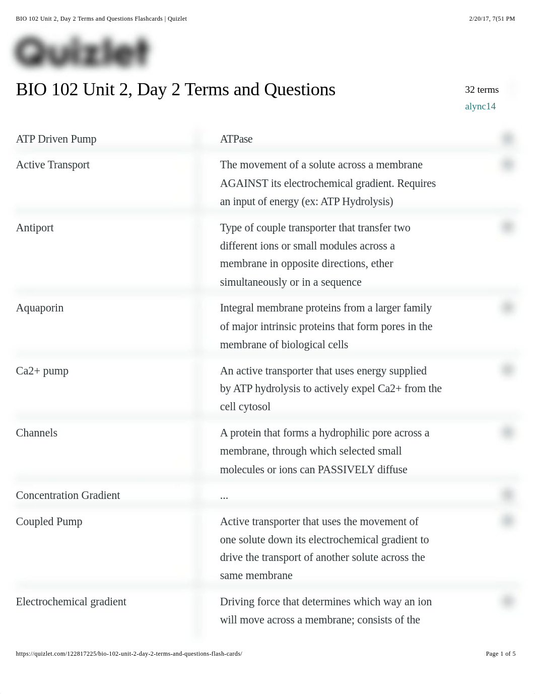 BIO 102 Unit 2, Day 2 Terms and Questions Flashcards | Quizlet_dc3cg5xt0ya_page1