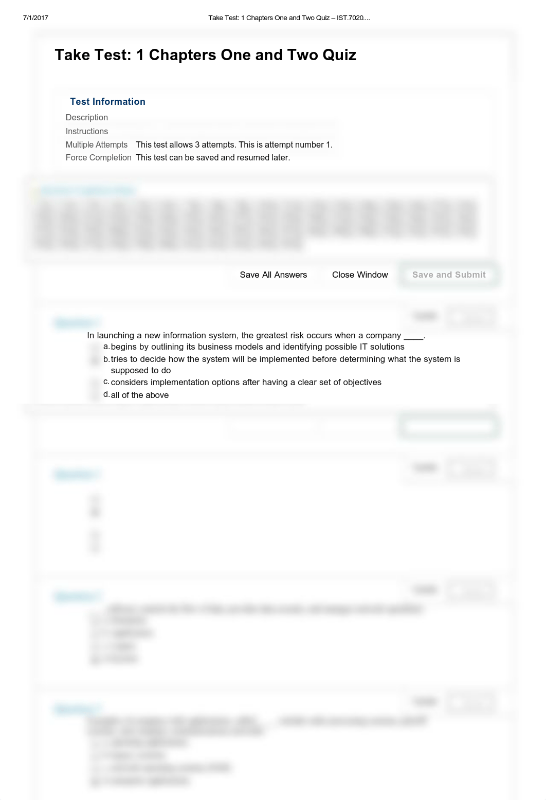 Take Test_ 1 Chapters One and Two Quiz - IST.7020...pdf_dc3j29k2ngk_page1