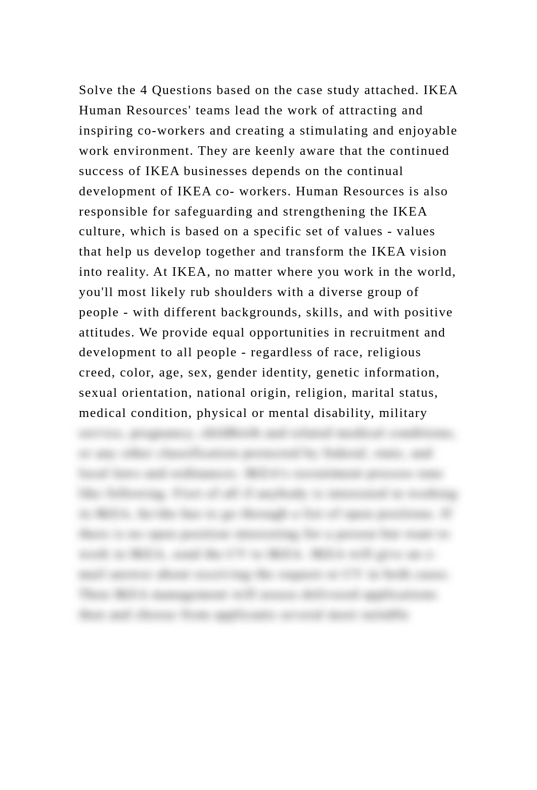 Solve the 4 Questions based on the case study attached. IKEA Human R.docx_dc3vhylurav_page2