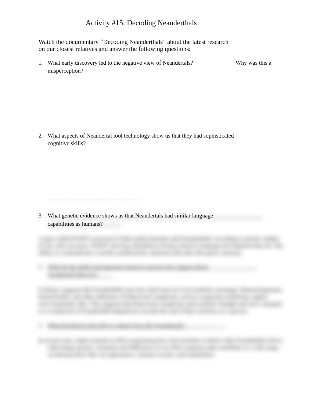 Anth 301 - Activity 15 Decoding Neanderthals Fillable (1).docx_dc3wisoge0q_page1