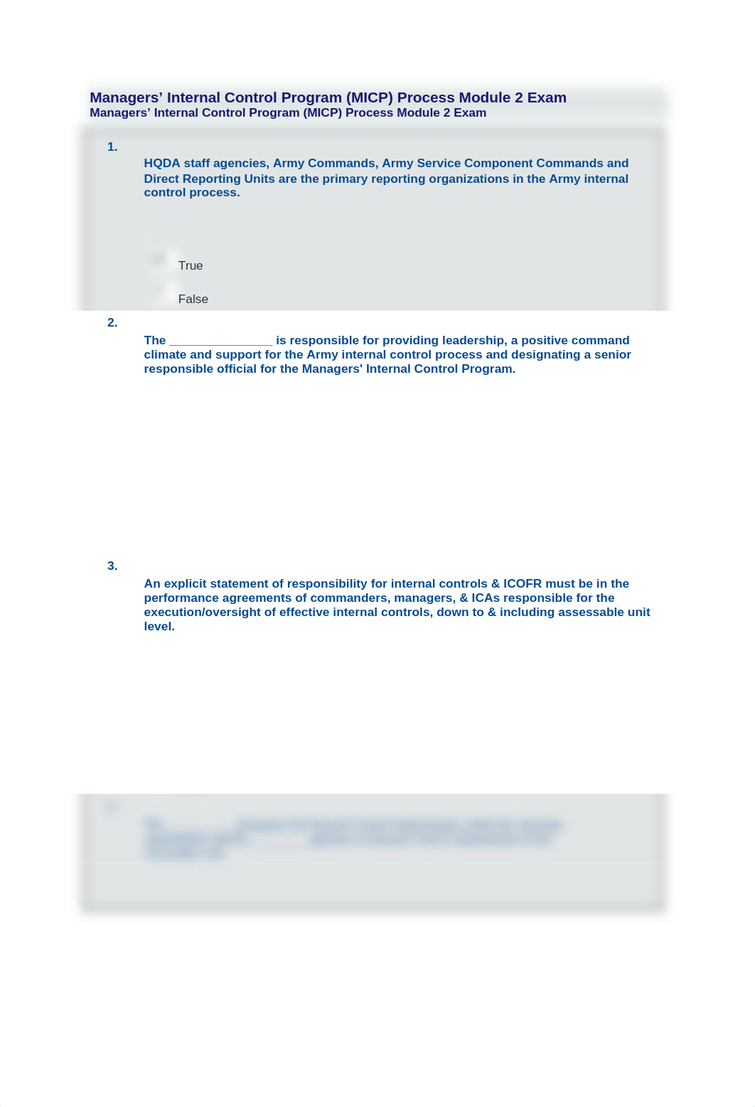 The Army Managers' Internal Control Program (MICP) - Internal Control Process Exam.docx_dc4hxksk2vs_page1