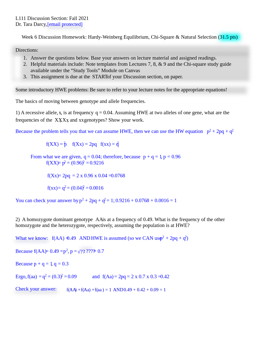 STUDENT KEY Week 6 Discussion Homework_HWE and NS.pdf_dc4liyrde8f_page1