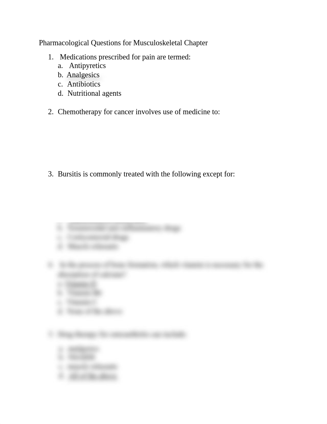 Pharmacological Questions for Musculoskeletal Chapter.docx_dc4t262l7xd_page1