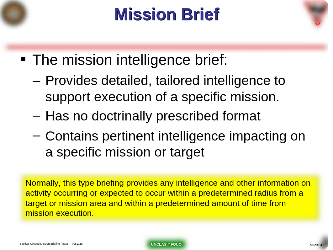 (CLNC Edit)J - usmc (CLIC-SOP) Tactical Ground Mission Briefing - PPT (081110) (NXPowerLite)_dc4tecz87mf_page3