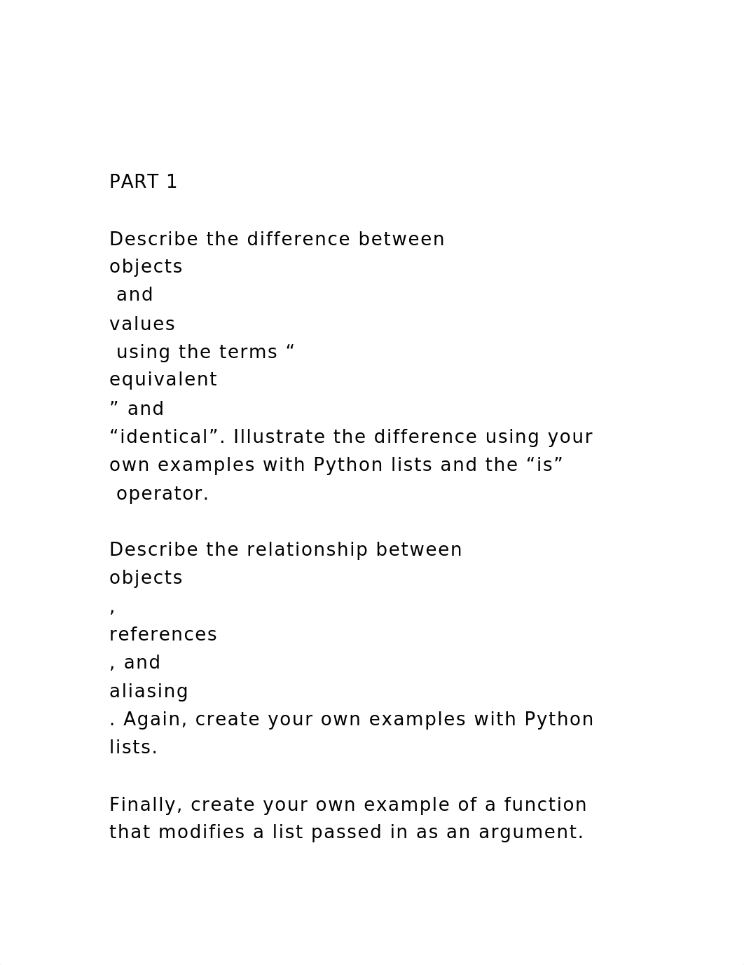 PART 1Describe the difference between objects and valu.docx_dc4y7nqdmlc_page2