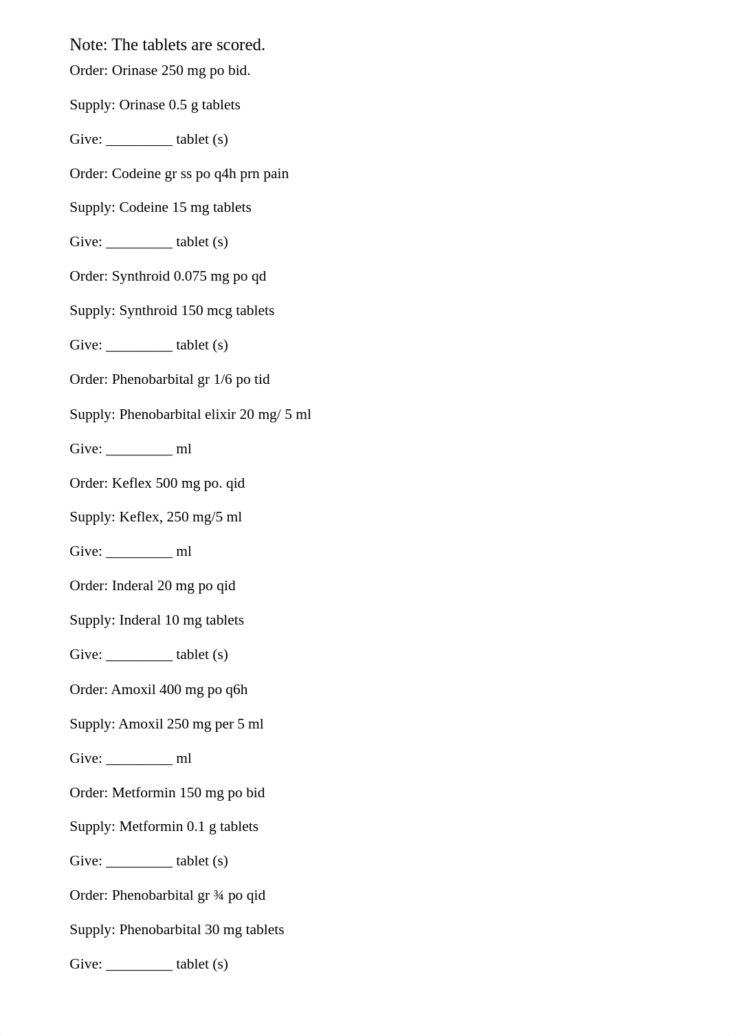 Oral Dosage Calculation Problems - NPRO 1000-02, 03, 04, 80 Introduction to Health Concepts.html_dc54u3asjns_page4