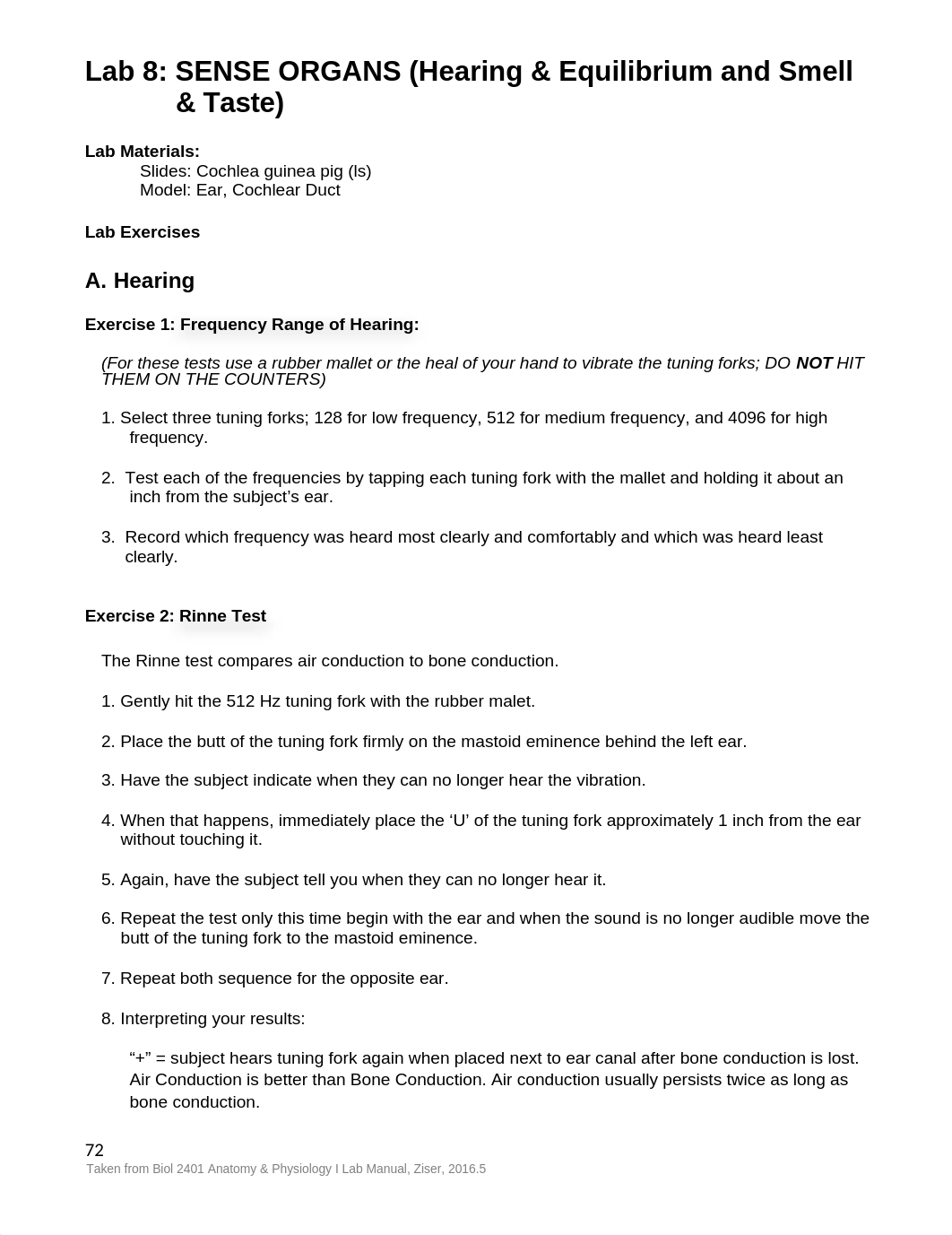 8 BIOL 260 FA19 Lab - Lab 8 SENSE ORGANS (Hearing _ Equilibrium and Smell _ Taste).docx_dc5gx09azme_page1