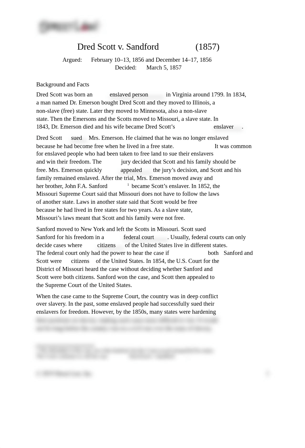 Dred Scott v Sandford Street Law.docx_dc5i9ddi49q_page1