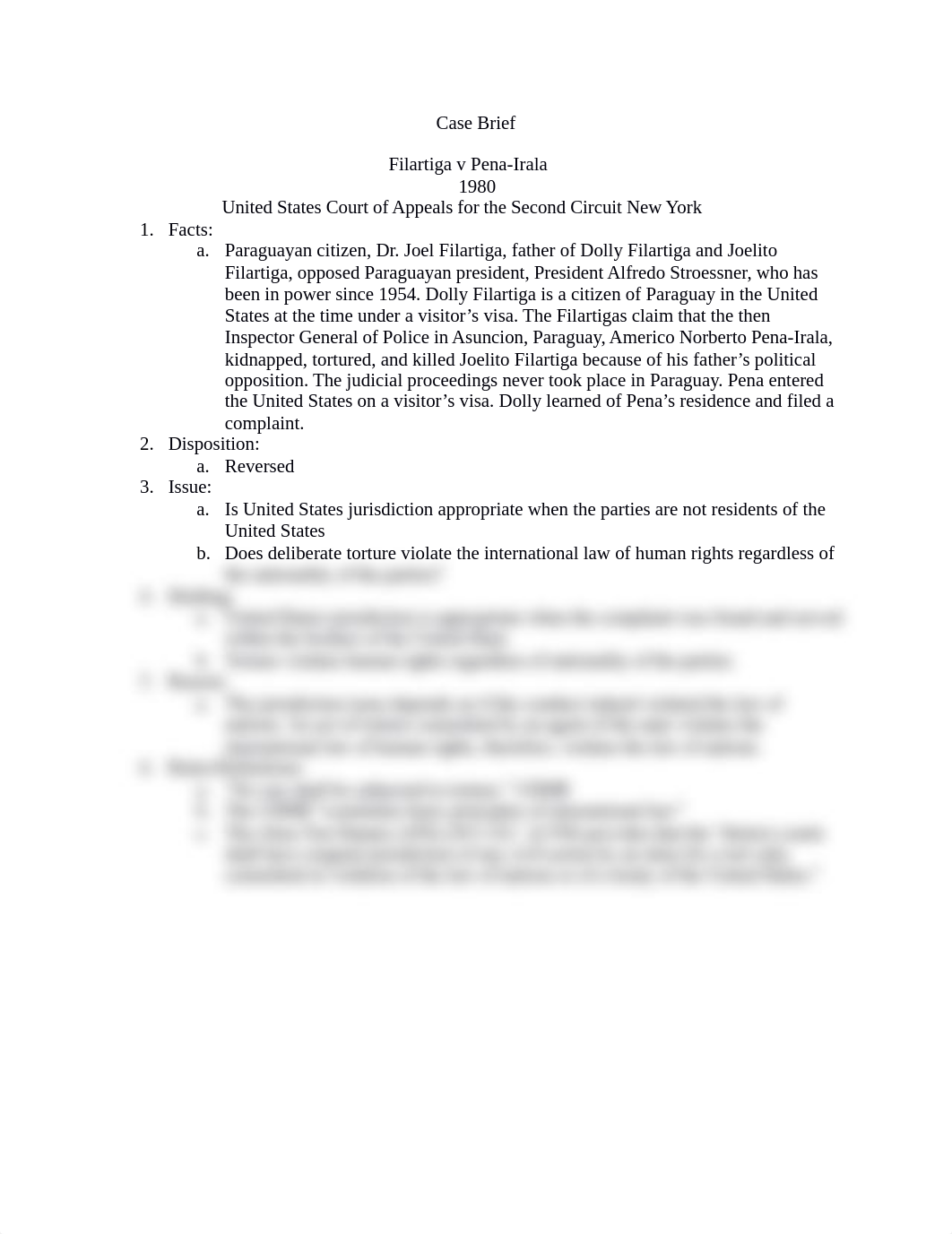 Filartiga v Pena-Irala Case Brief.docx_dc5mhnuymqt_page1