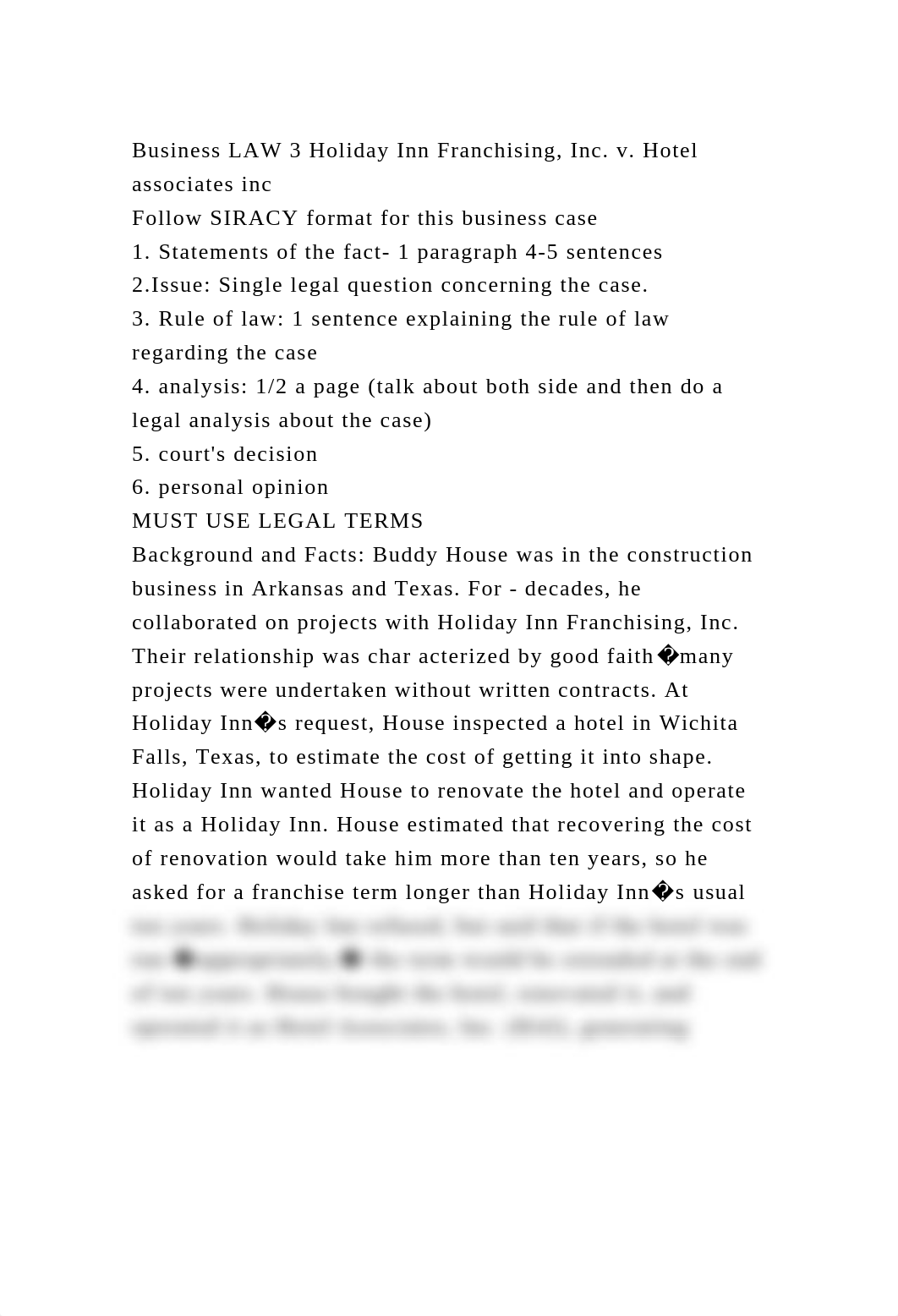 Business LAW 3 Holiday Inn Franchising, Inc. v. Hotel associates inc.docx_dc5woi8i8w6_page2