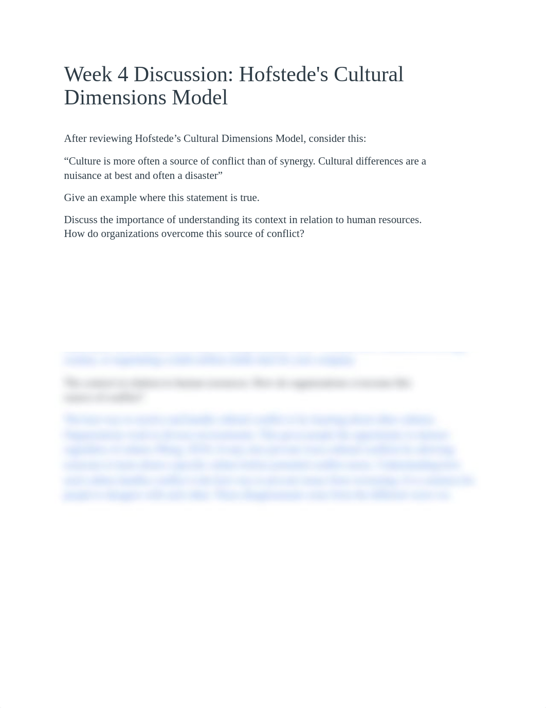 Week 4 Discussion_ Hofstede's Cultural Dimensions Model.pdf_dc6n29jv9if_page1