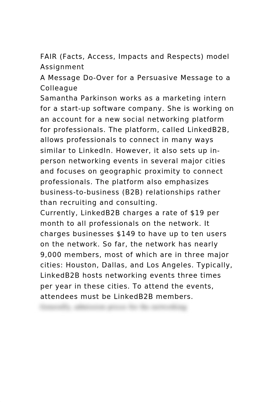 FAIR (Facts, Access, Impacts and Respects) model AssignmentA Mes.docx_dc6picw4g0c_page2