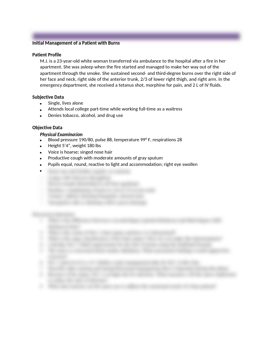 NSG 210 Initial Management of a patient with burns.docx_dc6pjcekldv_page1