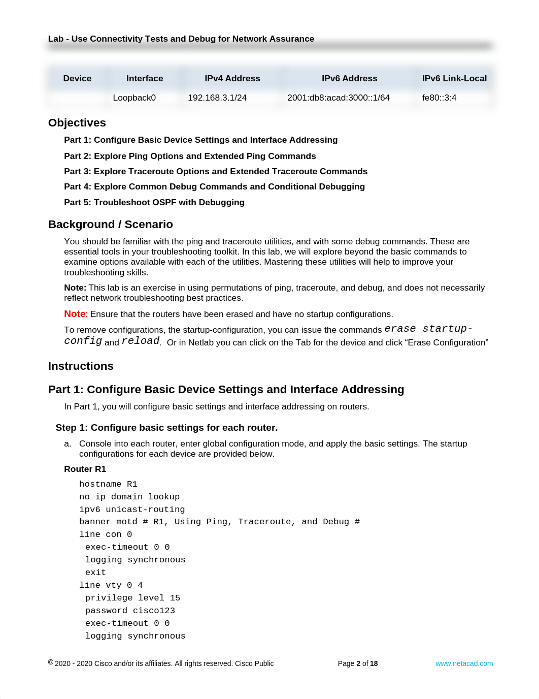 24.1.2 Lab - Use Connectivity Tests and Debug for Network Assurance.docx_dc6sqdphhd4_page2