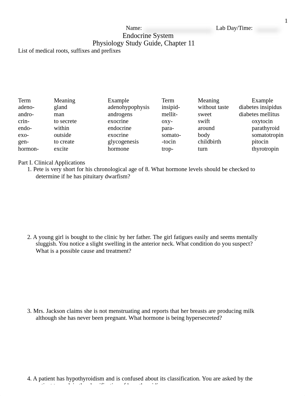 Clinical Applications and Diagrams Phys, Endocrine System Key.pdf_dc79ya7yerq_page1