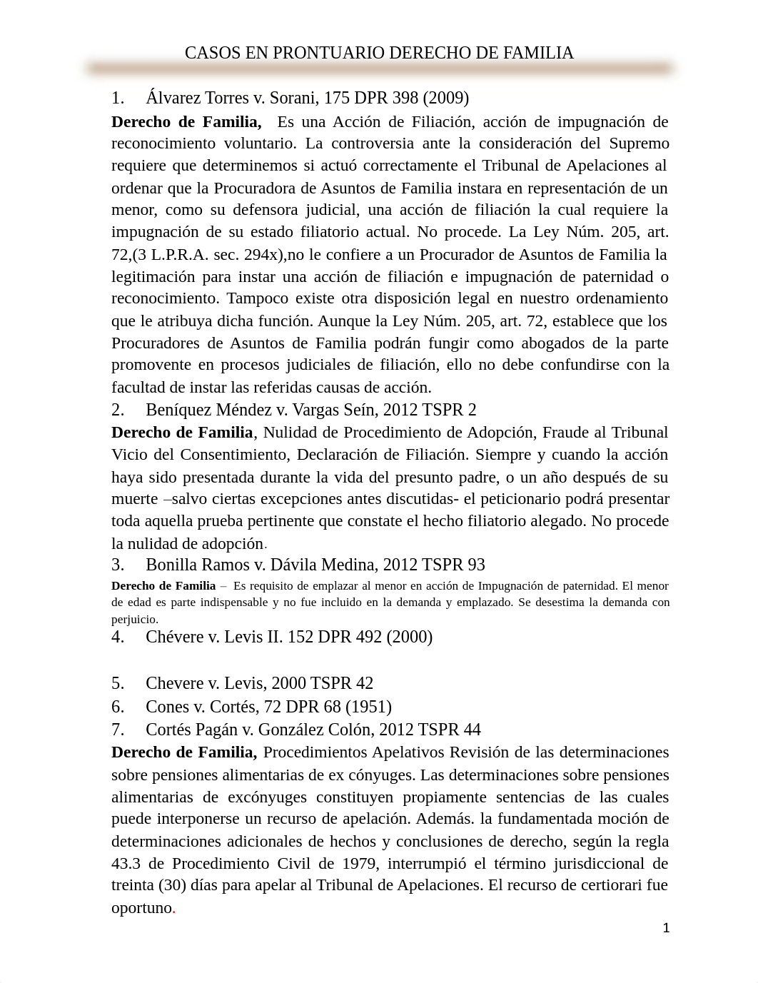 CASOS DE PRONTUARIO DERECHO DE FAMILIA 2017 PARA RESUMIR.pdf_dc7w0y72qt0_page1