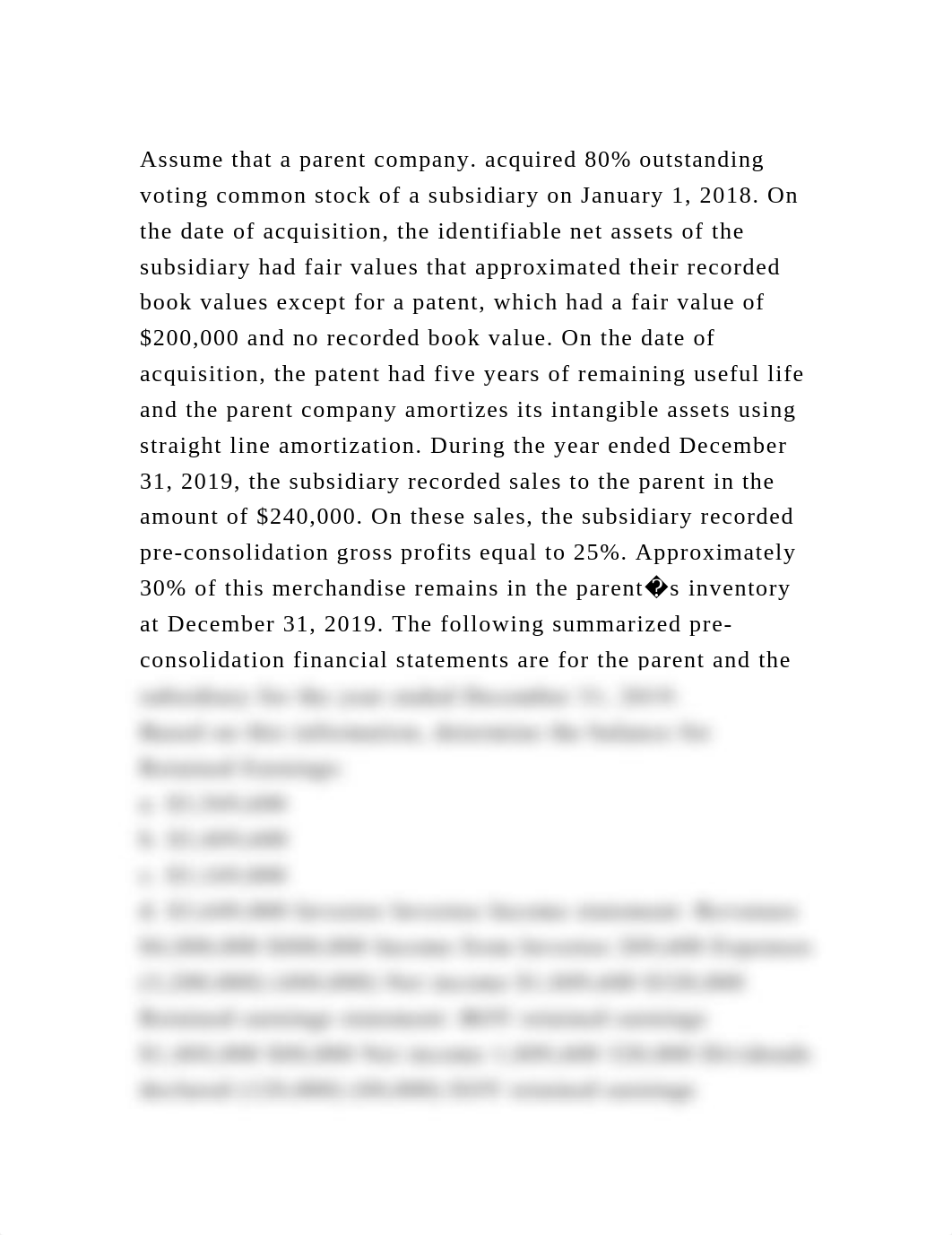 Assume that a parent company. acquired 80 outstanding voting common.docx_dc85duwwb4s_page2