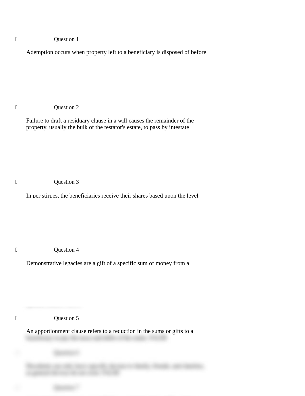 Wills, Trusts, & Estates Chapter 3 Quiz.docx_dc8e8a4zae0_page1